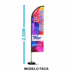 Wind Banner - Faca - 2,5 mts